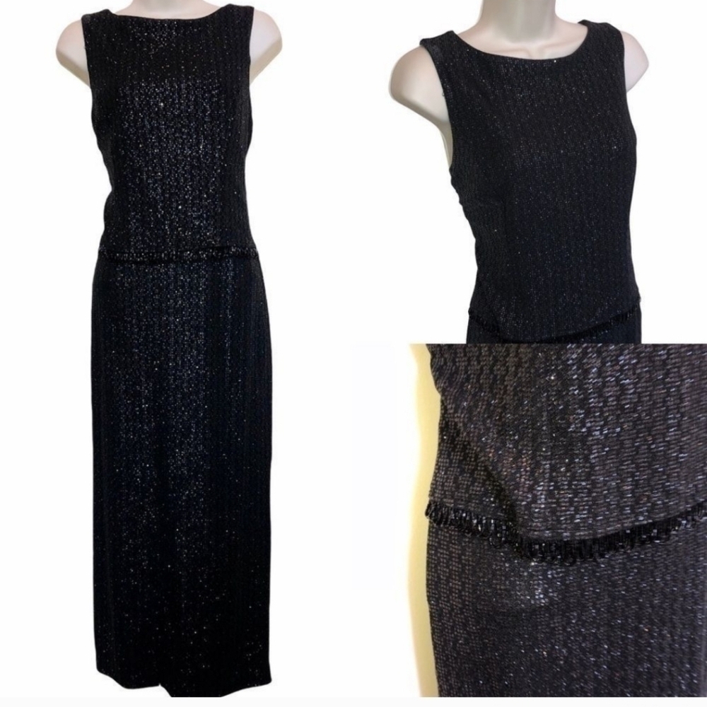 Social Circles Sparkling Evening Dress - Vintage 6P (Fits Like A Modern 4P)